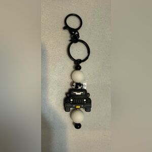 Black and White Car Keychain -NEW